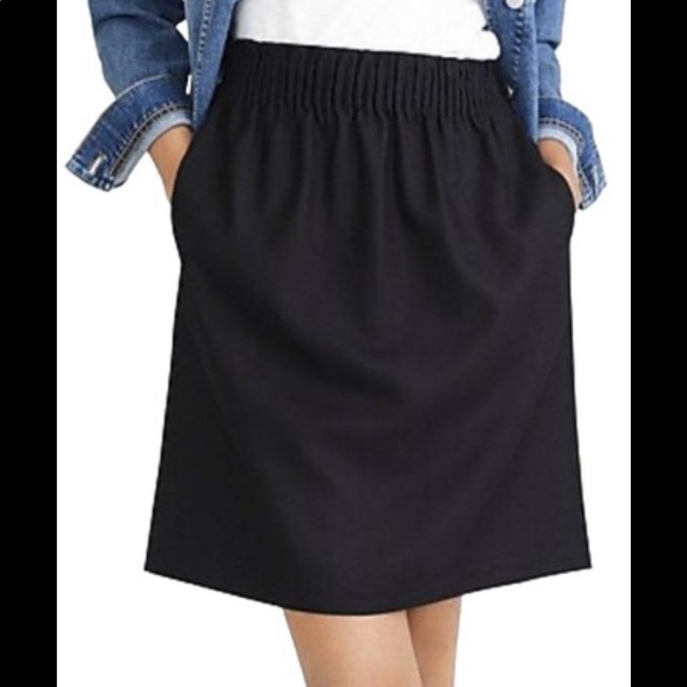 J Crew factory black sidewalk skirt